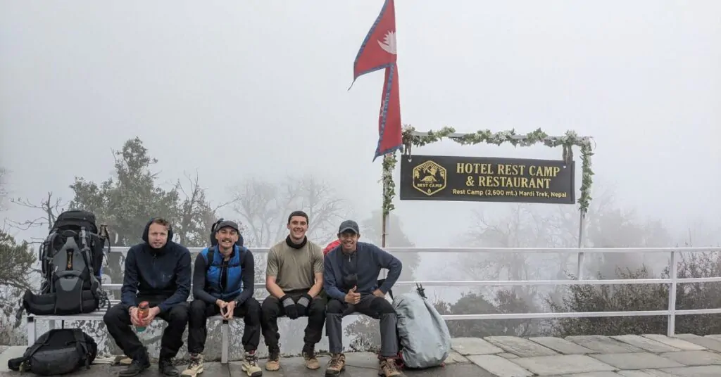 Foggy weather in Mardi Himal Trek