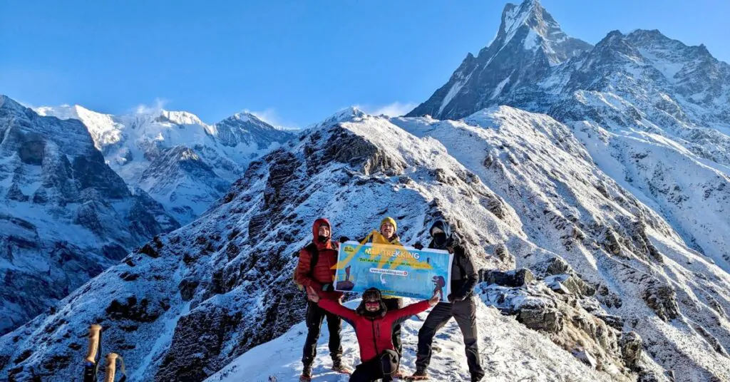 summit in mardi himal trek